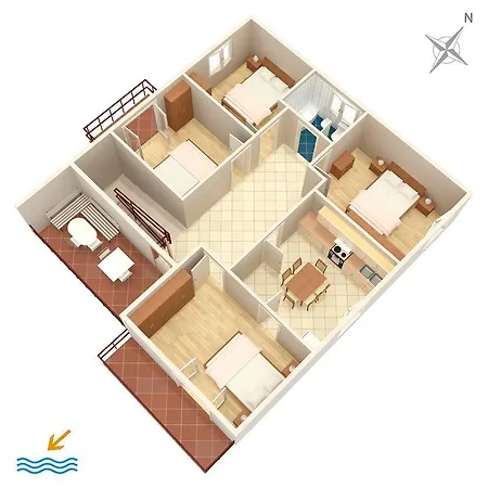 Apartments By The Sea Biograd Na Moru, Biograd - 865 Apartment